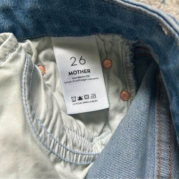 Mother Undone Hem Looker Crop in Cliffhanger sz 26 - Picture 4 of 5